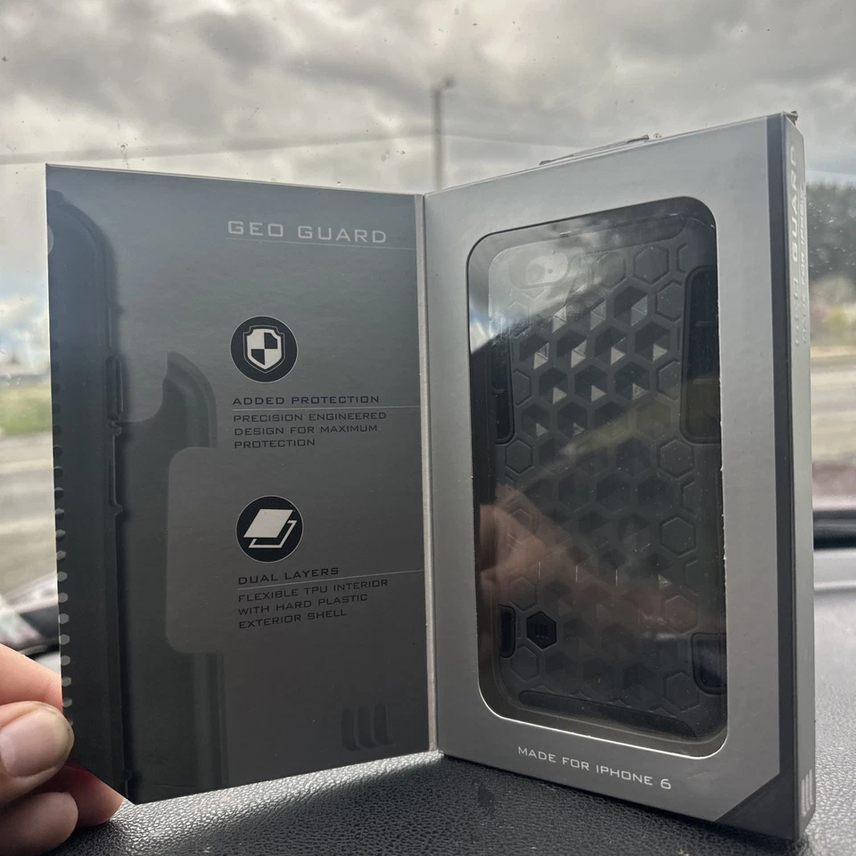 Lifeworks Geo Guard Hecho para iPhone 6 Capas Doble Protección Añadida Gris Foto 2 de 3