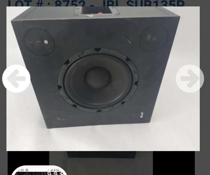 JBL サブウーファー SUB135/100 パワーアンプ内蔵 ブラック JBL サブウーファー SUB135/100 パワーアンプ内蔵 ブラック