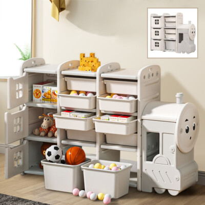 Kids Toy Organiser Toy Organizer Rack Large Multi-Tier Storage