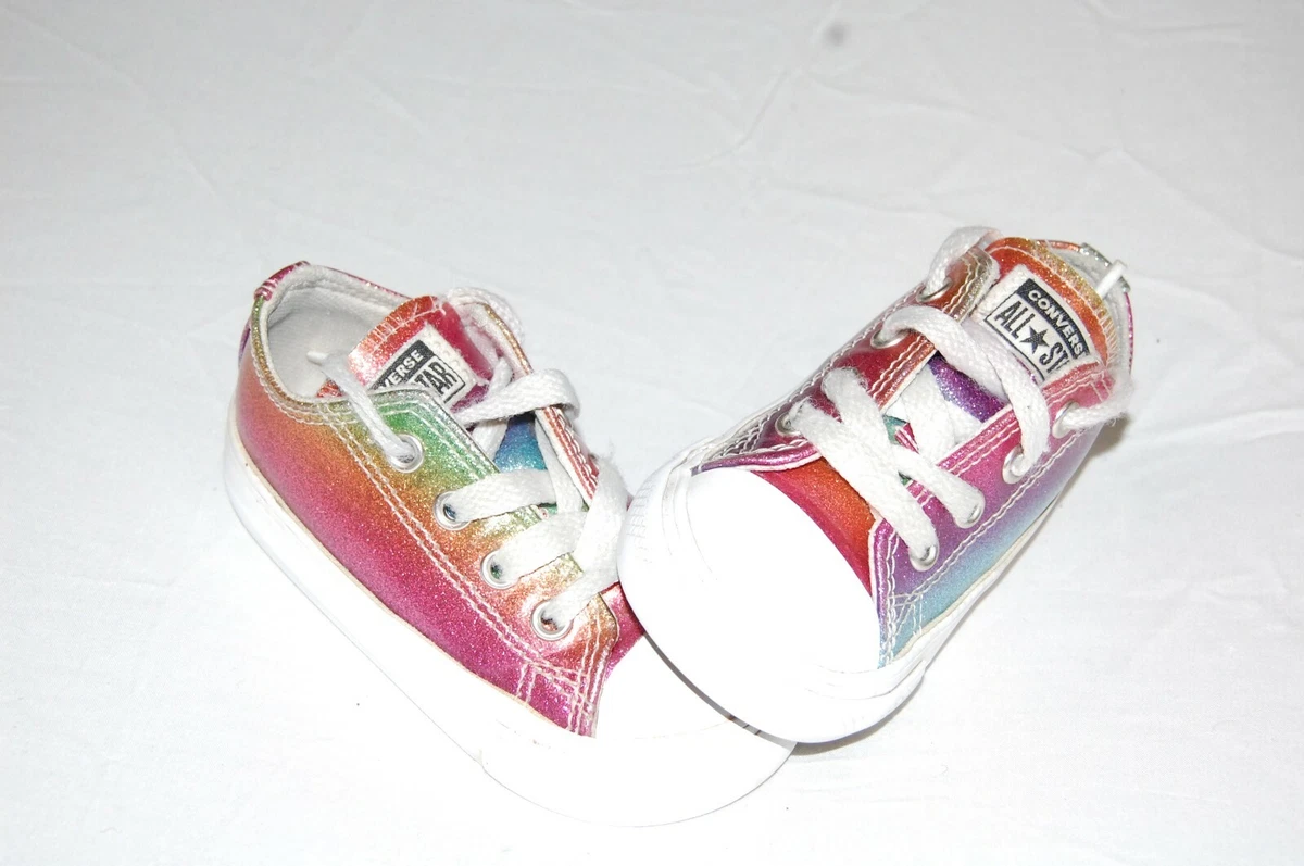 Girls outlet metallic converse