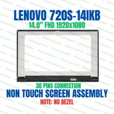 14" 1920x1080 LED LCD Display Front Glass cover Lenovo Ideapad 720S-14IKB