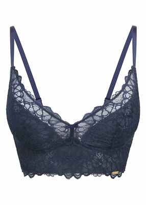 ''Top Qualiät'' Gossard sexy Swirl Bügelloser Bustier dunkelpetrol/dunkelbau