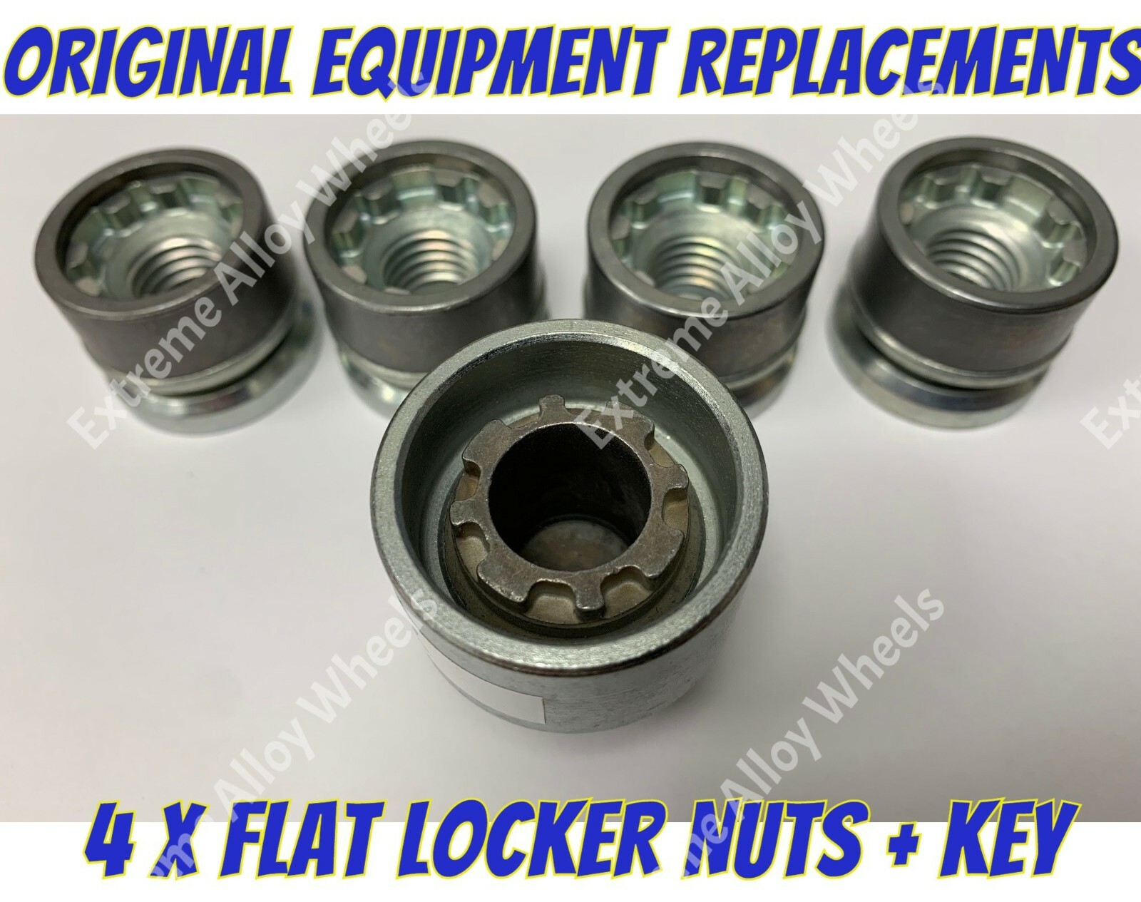 Alloy Wheel Locking Nuts + Key Flat Head M14x1.5 Ford transit Custom Sport 2013> eBay