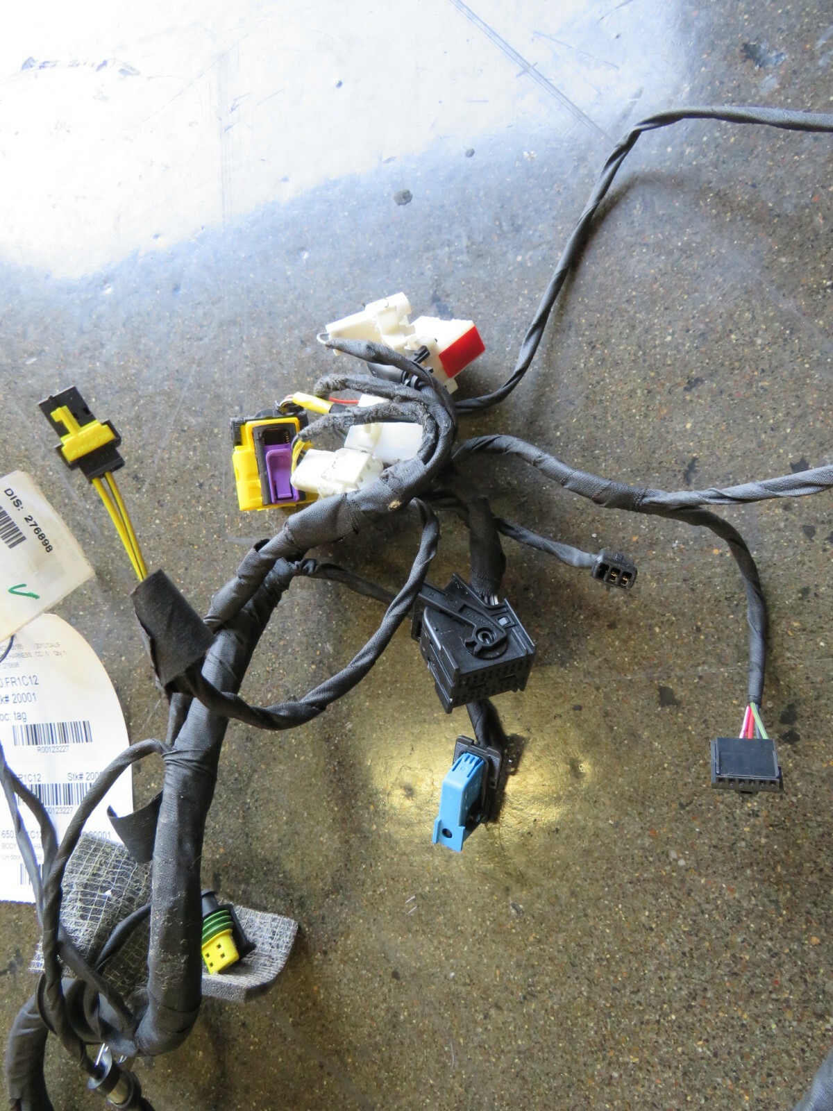 Ferrari California, LH, Left, Door Wire Harness, Used, P/N 276898