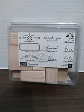 Stampin Up - 2006 - Noteworthy" 9 piece rubber stamp kit RETIRED
