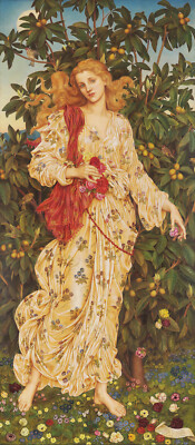Evelyn De Morgan - Flora (1894) - 17'' x 22'' Fine Art Print
