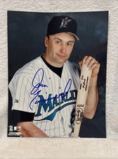 NICE Jim Eisenreich AUTO'D 8x10 Photo, Florida Marlins 1997 World Series Champs!