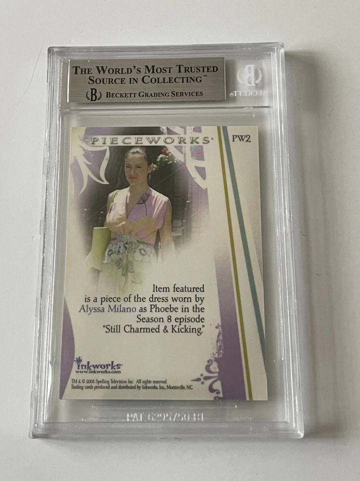 2006 Inkworks CHARMED Destiny ALYSSA MILANO Screen Worn DRESS Costume Relic BGS - Image 2 of 4