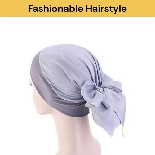 Womens Muslim Hijab Cancer Chemo Hat Turban Hair Loss Head Wrap Scarf Bandana - Picture 9 of 19