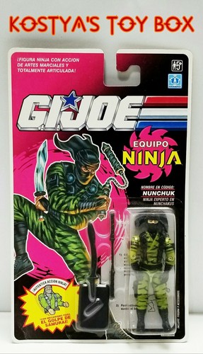 GI Joe NUNCHUK 1993 MOC Equipo Ninja Hasbro New Factory Sealed Action Figure
