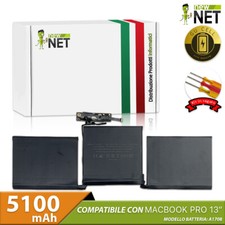 Batteria compatibile con Mac Book Pro 13" A1713 1713 2171 13,1 14,1 15,4 5100mA