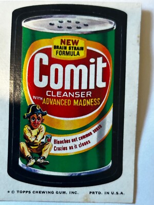 1974 Topps Original Wacky Packages 11th Series Comit Cleanser