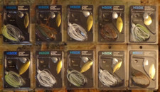 Lot of 10 New Assorted H2OX H2O Xpress Spinnerbait 3/8 & 1/2oz Fishing Lures #5