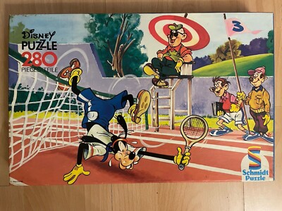 Schmidt Puzzle - Sport Goofy Tennis - 280 Teile - Vintage alt Disney Comic RAR