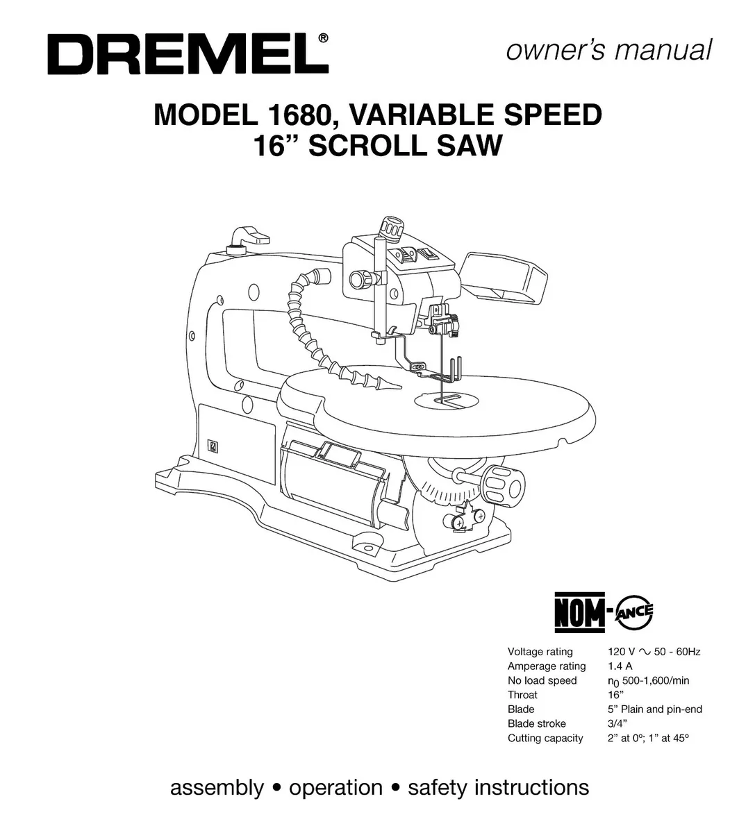 scroll saw labeled diagram