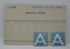 Lot of 2 Accutron 214 Ground Strap #193 *NOS
