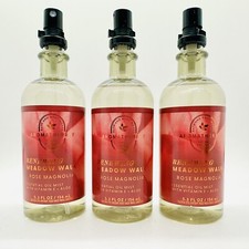 3 PCS BATH  BODY WORKS RENEWING MEADOW WALK ROSE MAGNOLIA ESSENTIAL OIL MIST
