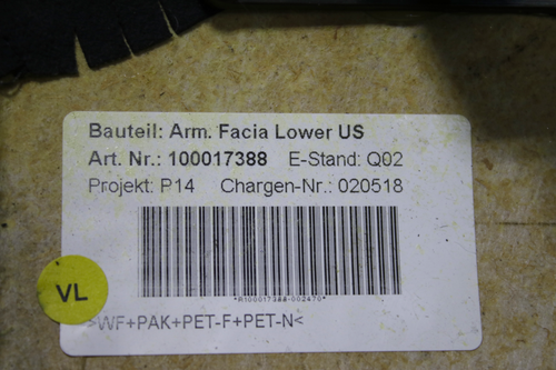 McLaren 720S Front Lower Alcantara Dash Panel Trim Cover 2018 - 2023 OEM - Picture 14 of 14