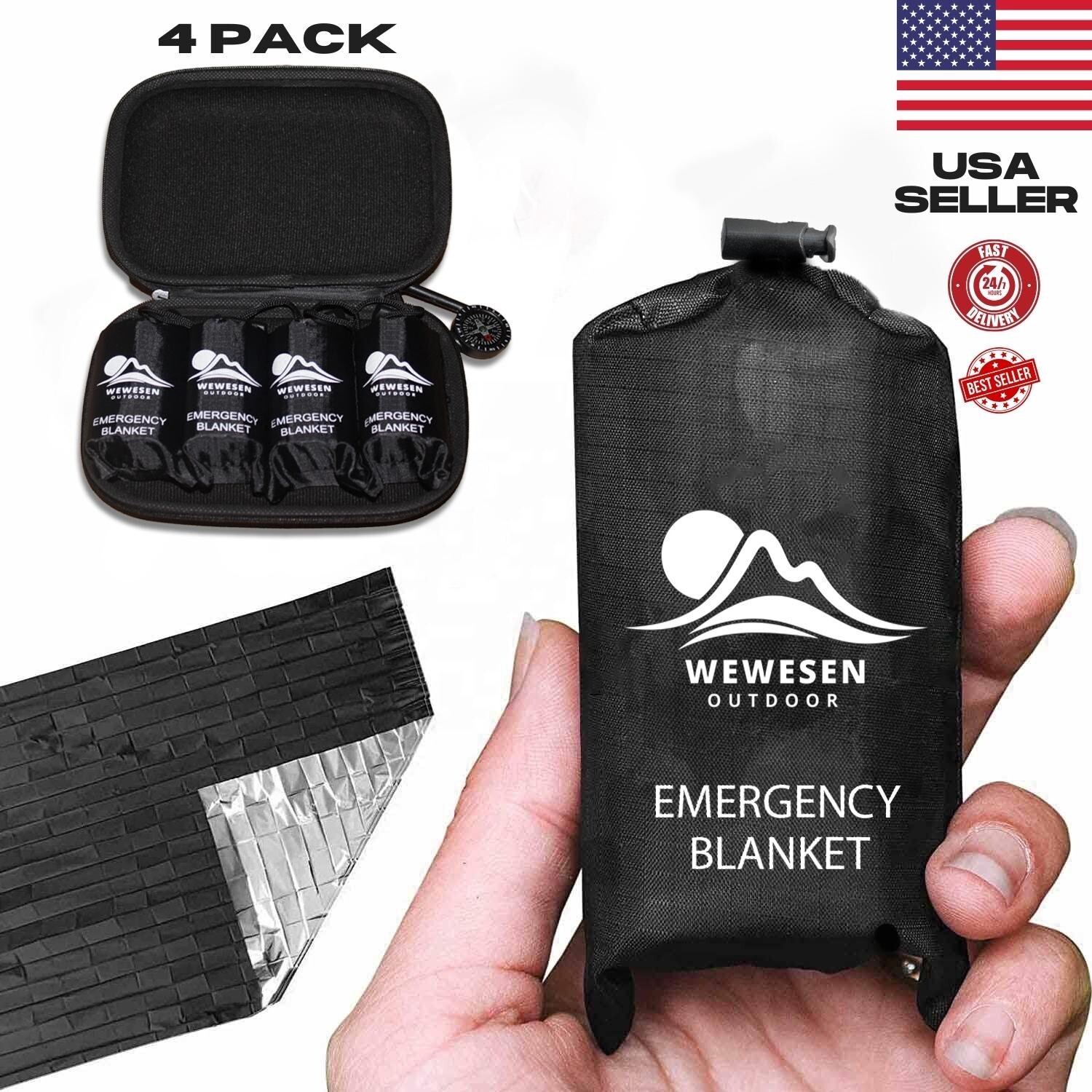 Emergency Blankets NASA Designed Extra Large Thermal Foil Mylar Space