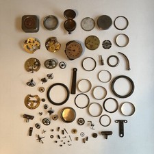 ANTIQUE VINTAGE POCKET WATCH PARTS PIECES REPAIR SALVAGE LOT
