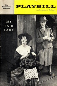 My Fair Lady PLAYBILL  Nov 6, 1961 Mark Hellinger Theatre NYC