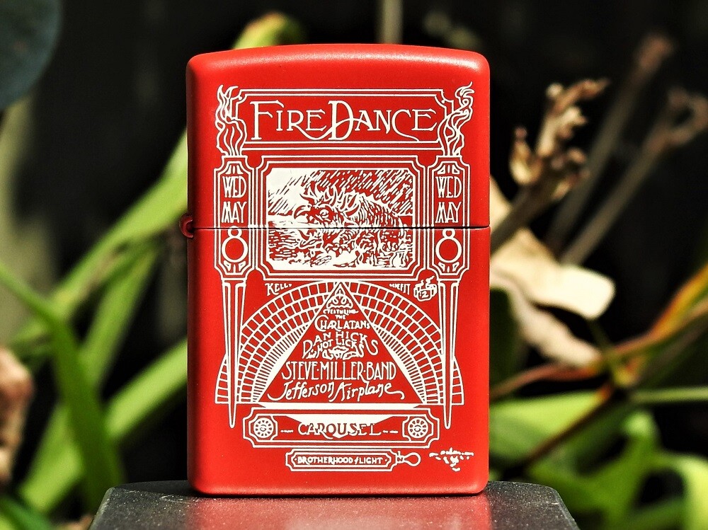 Stanley Mouse Fire Dance Zippo Lighter - Steve Miller- Rock Art