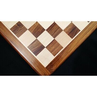 19 Golden Rosewood & Maple Solid Inlaid Wood Chessboard- Algebraic  Notations – royalchessmall