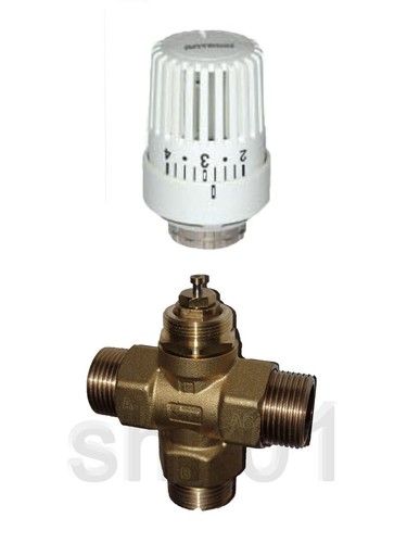 Dreiwege Ventil Stellantrieb Thermostat Fernfühler Heimeier-komp. M30x1,5Elektro - Bild 18 von 31