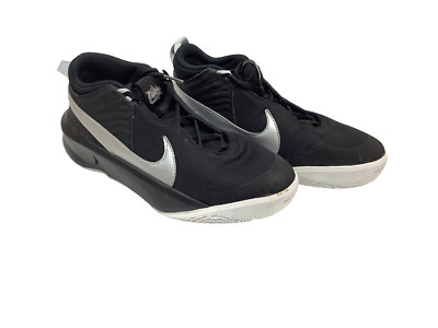 Nike Boy's Team Hustle D 10 6.5 Big Kid M Black/Metallic Silver/Volt/White
