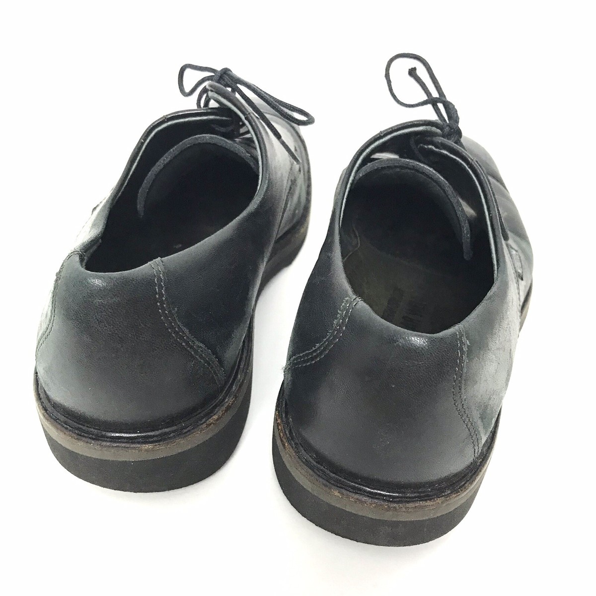 Mephisto Air Relax Mens 7US 6.5EUR Cap Toe Black Leather 