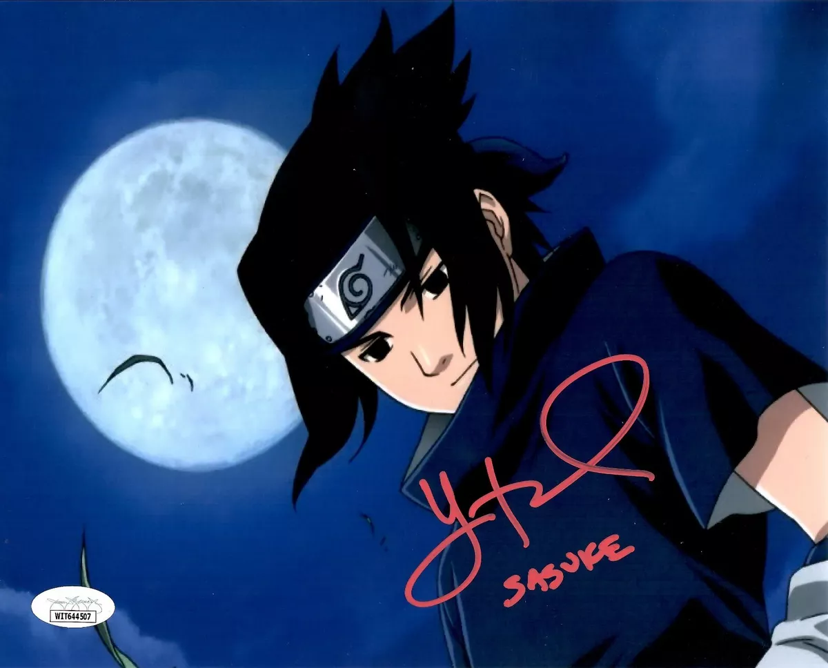 Yuri Lowenthal autographed inscribed 8x10 photo Sasuke Uchiha JSA COA Naruto