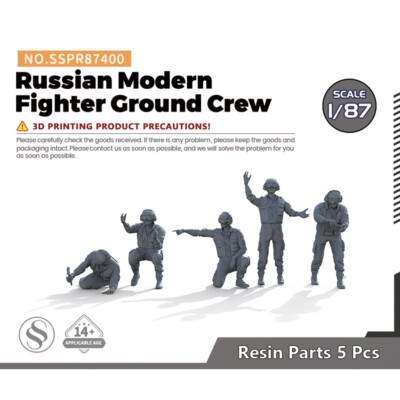  SSPR87400 1/87 Russian Modern Fighter Ground Crew