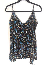 Out From Under Urban Outfitters women's small sleeveless floral tank dress tie
