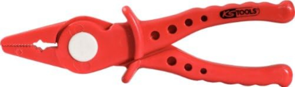 Pinza a Punte Piatte KS Tools 117.1642 - Plastica Isolata 180mm VDE