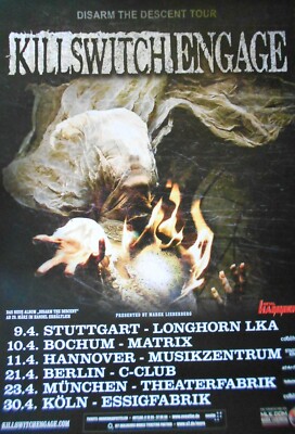 KILLSWITCH ENGAGE MOTIV 2 2013 - orig. Concert Poster - Konzert Plakat - DIN A1