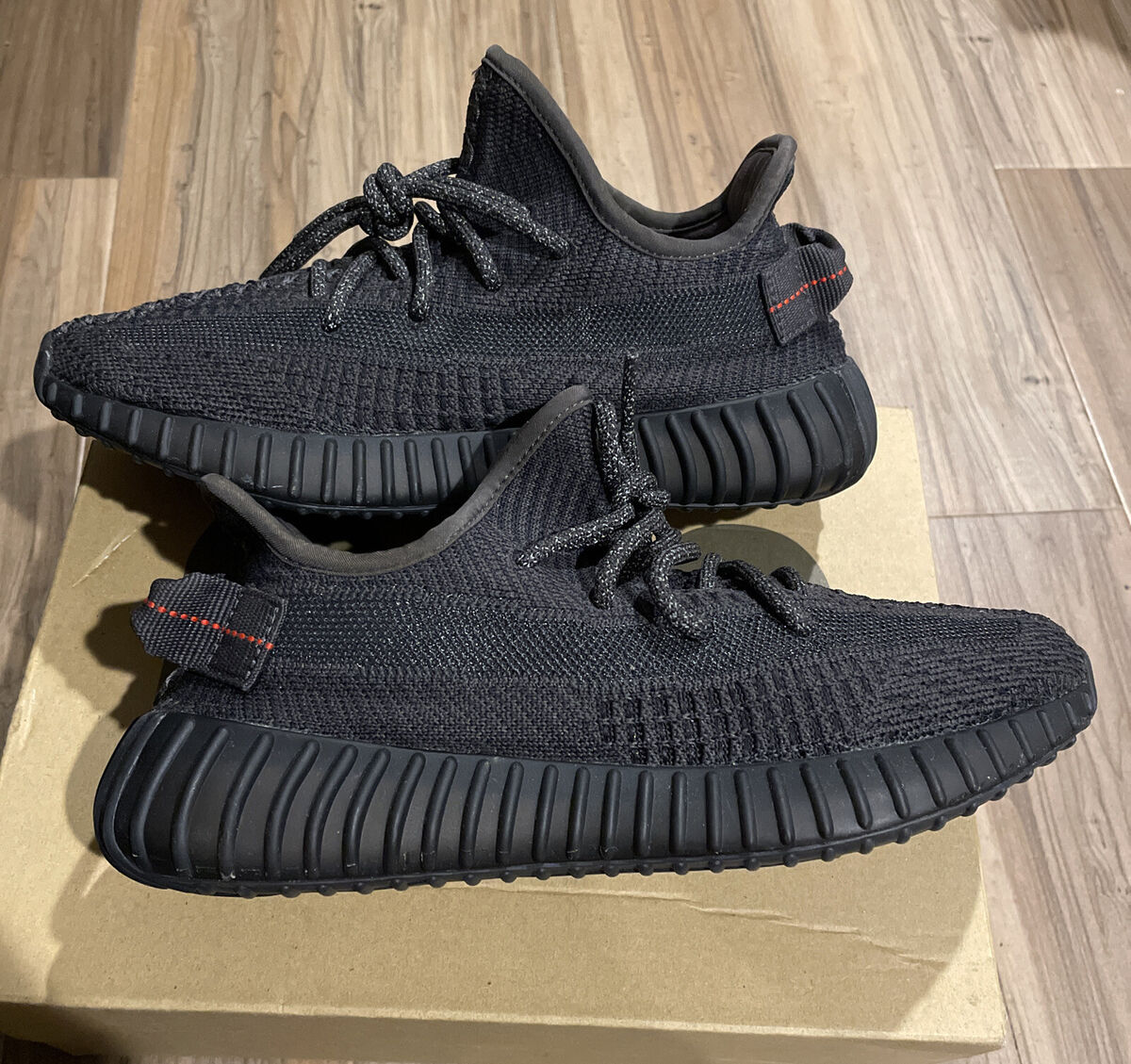 Adidas Yeezy Boost 350 V2 Static Black Non-Reflective Mens Size ...