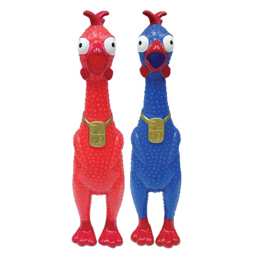 Animolds Squeeze Me Rubber Chicken Toy Screaming Rubber Chickens for