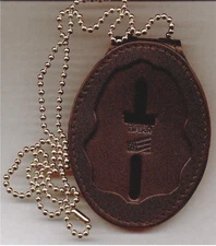 Drug Enforcement Administration DEA Badge Cut-Out Neck Hanger with chain