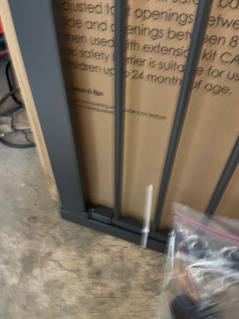 Cuggl Pressure Fit Stair Safety Gate 75 81cm For Baby Pet Grey 