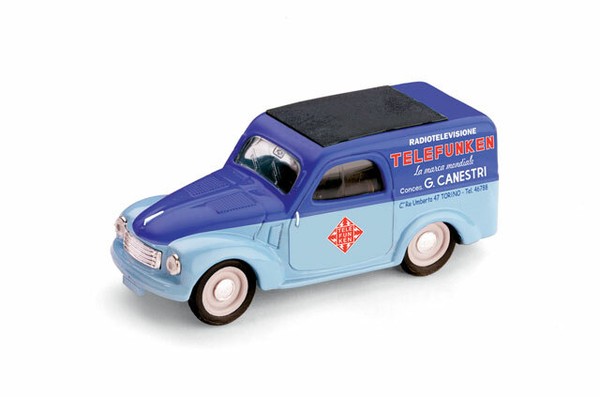 Fiat 500C Furgoncino Telefunken 1950 1:43 2003 R355 Brumm-image
