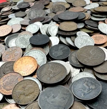 British Coins 5 LB Bulk Lot of ~300 Random Coins from United Kingdom 🇬🇧