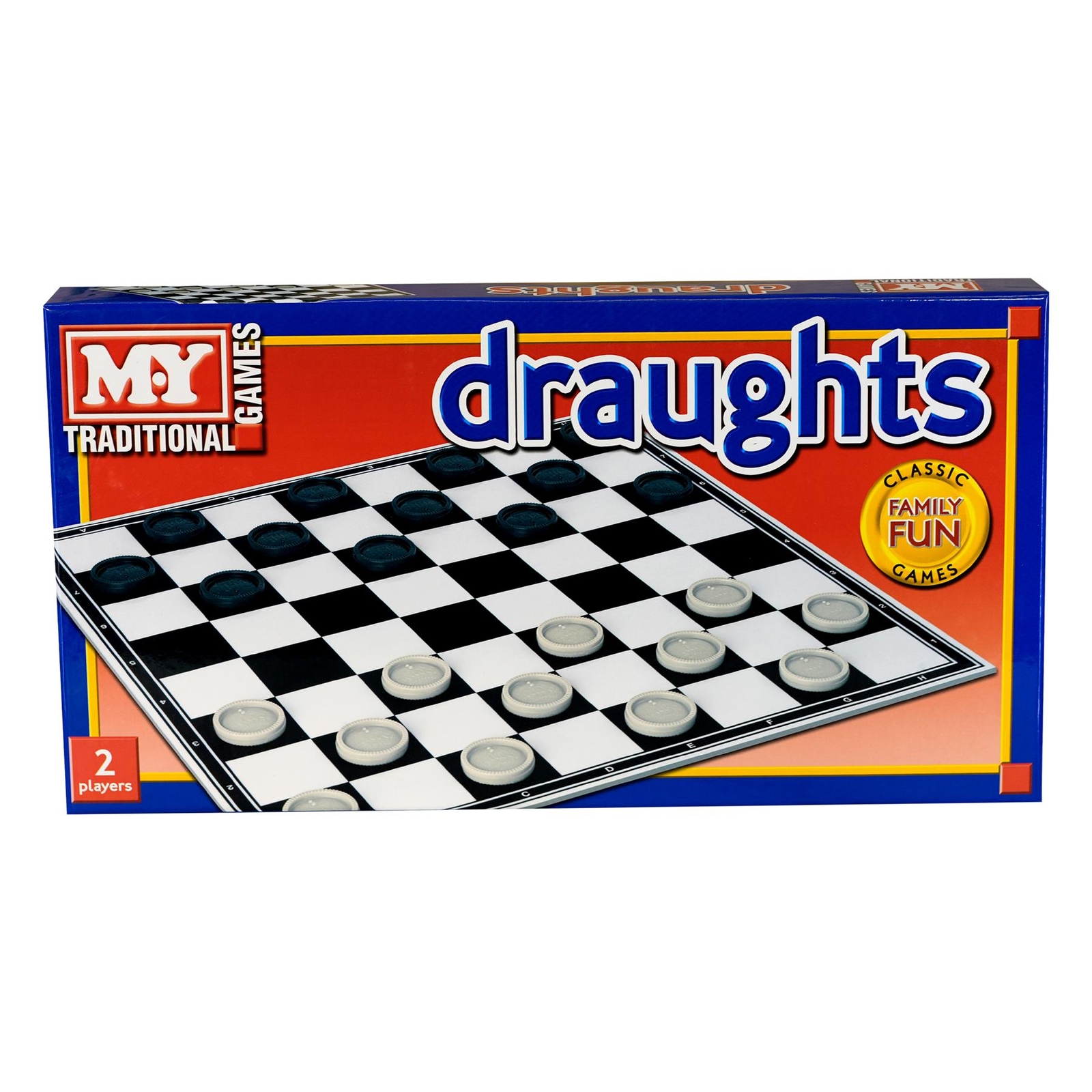 Traditional Draughts Checkers Classic Board Game Family Kids Folding