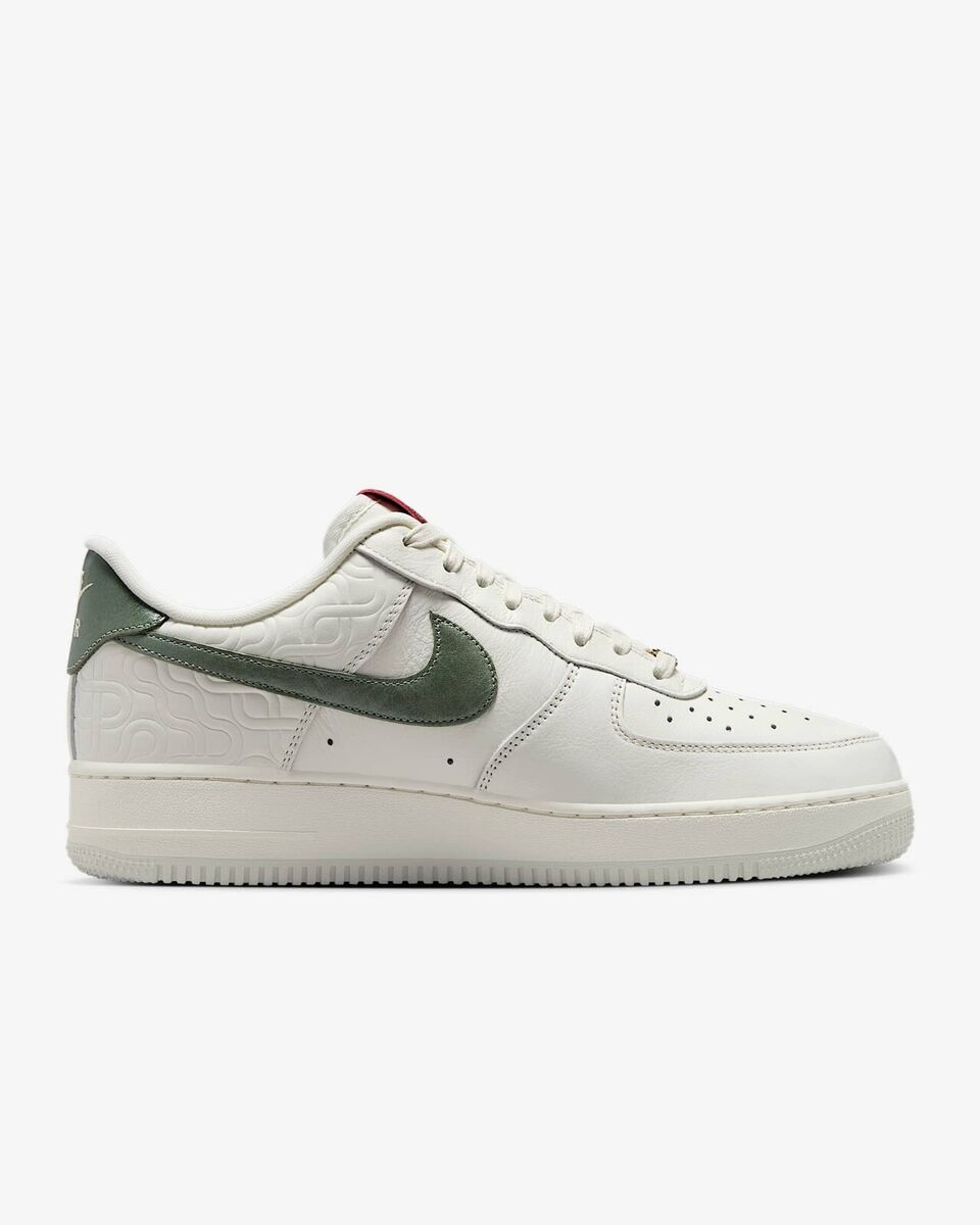 Nike Air Force 1 Low '07 Sail Light Bone University Red Nike Air Force 1 Low '07 Sail Light Bone University Red
