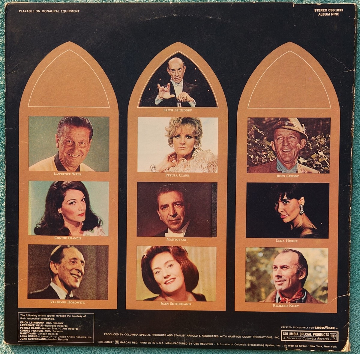 Great Songs Of Christmas 1969 Vinyl Album - Lena Horne, Bing