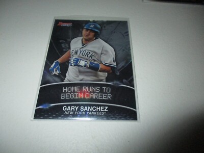 Gary Sanchez 2016 Bowman's Best Stat Lines #SL-GS