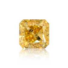 0.36 Ct Natural Fancy Intense Color Orange Diamond Radiant SI2 GIA Certified 3334.50 per carat