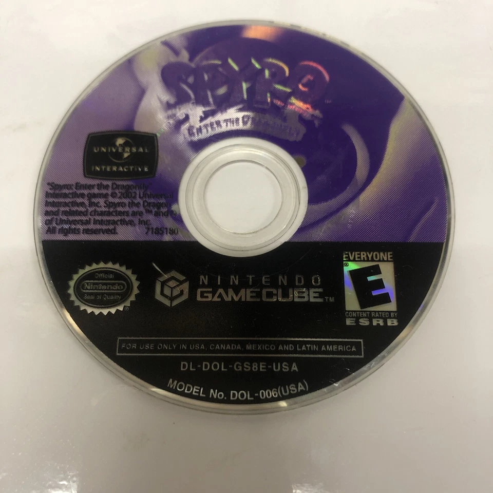 Spyro: Enter the Dragonfly (2002) Nintendo GameCube • Disc Only Without The Case - Image 2 of 2