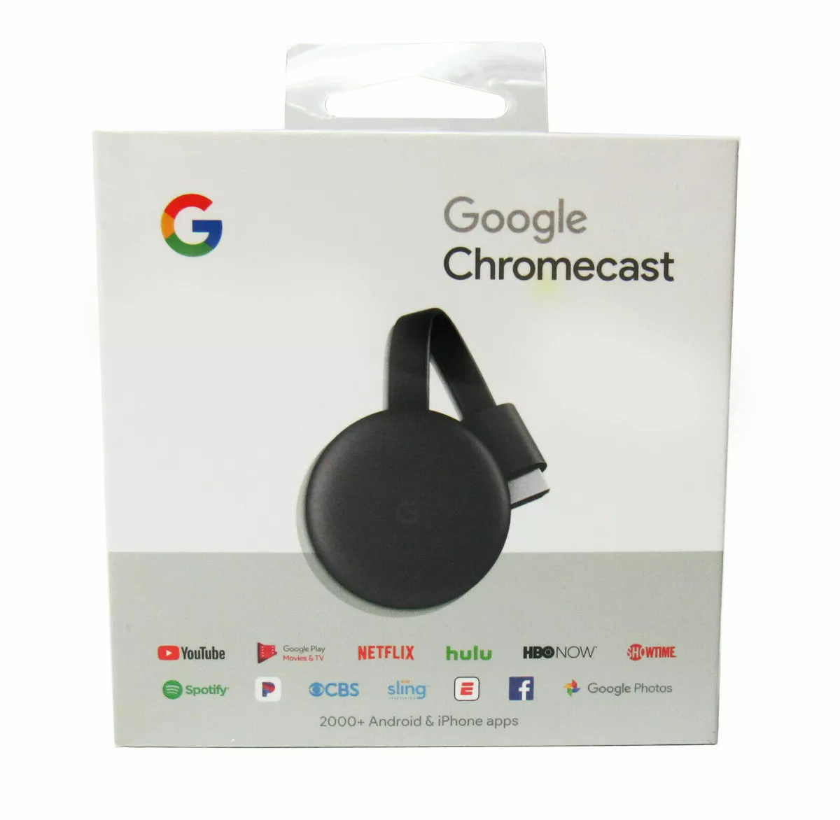 Google Chromecast (3rd Generation) HDMI Media Streamer Genuine New Charcoal