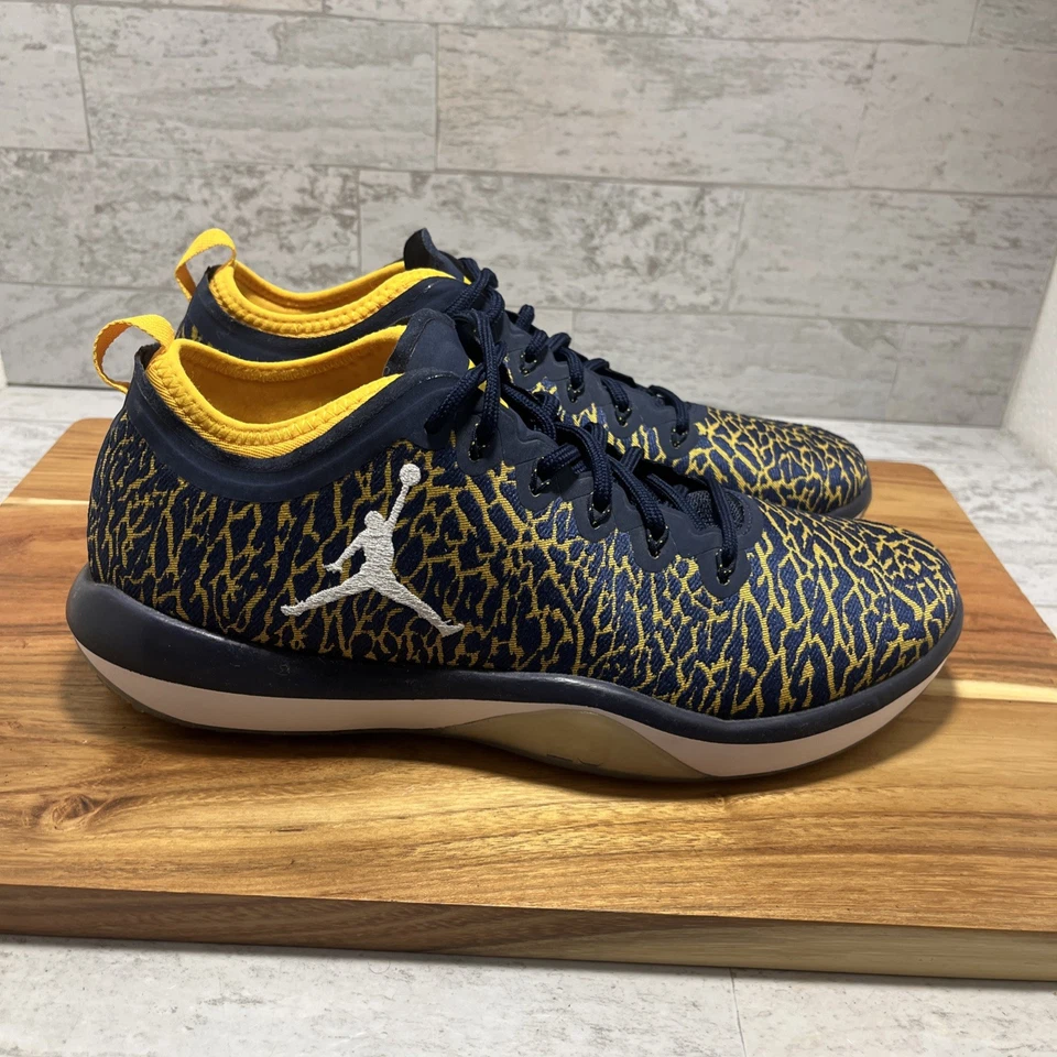 Nike Jordan Trainer 1 Low Michigan Wolverines para Hombres Talla 10 Azul Maíz - ¡COMO NUEVO! Foto 3 de 4