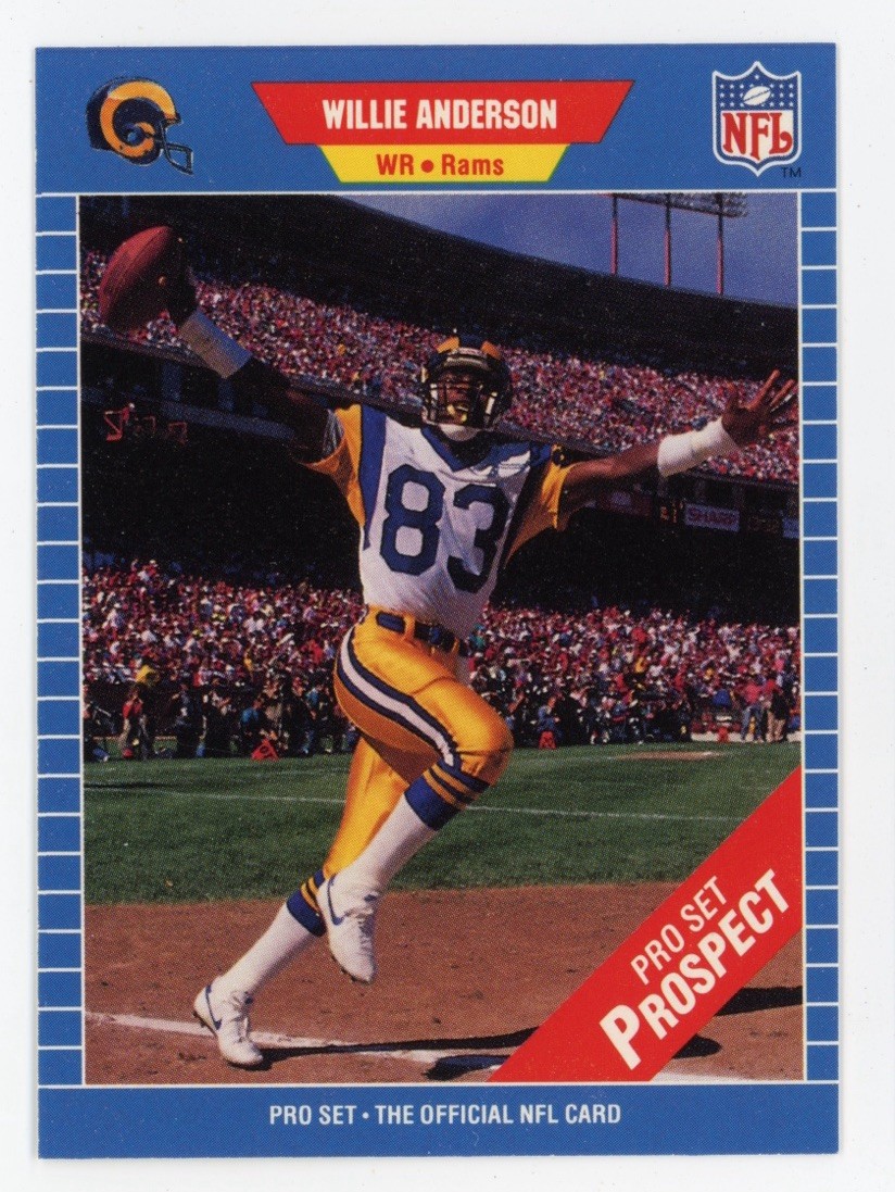 1989 Pro Set Update #545 Willie “Flipper” Anderson RC Mint